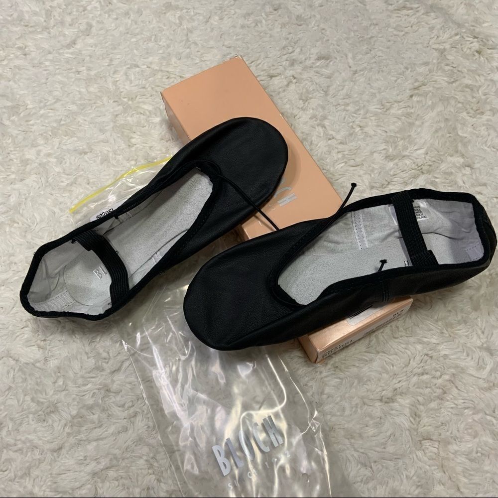 🆕 BLOCH Women's Dansoft Full Sole Leather Ballet Slipper/Shoe 3B